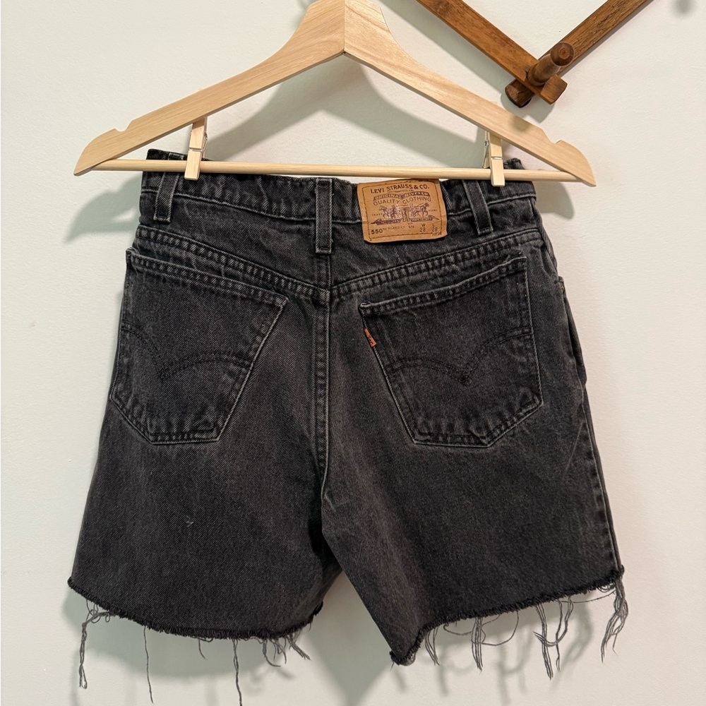 Levi's Women's Black Denim Cutoff Shorts